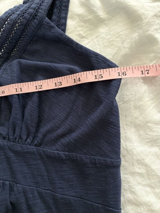 Tommy Bahama Women’s Arden Navy Blue Sleeveless Knit Dress Size Medium - Picture 6 of 8